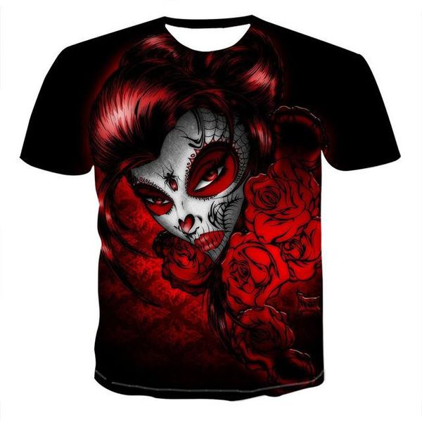 

new design pumpkin lantern skull 3d print shirts funny horror comics men clothing