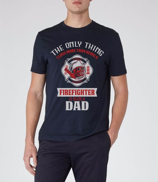 

new men's t-shirt city t-shirt fireman t-shirt dad fireman uniform 100% cotton humor men's tee shirt