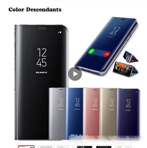 

tina mirror flip case for huawei p8 p9 lite 2017 p10 p20 p30 pro mate 10 20 p smart 2019 y5 y7 y9 2018 honor 7c 8x luxury phone cover