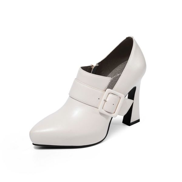

2020 elegant metal buckle show thin women's sandals pointed high heels office party woman shoes women shoes high heels, Black
