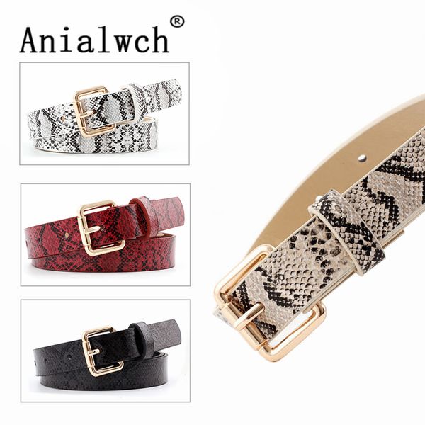

105x2.3cm high direct selling quality pu leather snake waist belt 2020 designer belts for women's dress cinto feminino n261, Black;brown