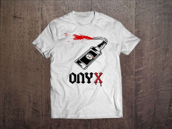 

summer 2019 short sleeve plus size onyx men white t-shirt rap tee mad face hip hop fan shirt tee shirt