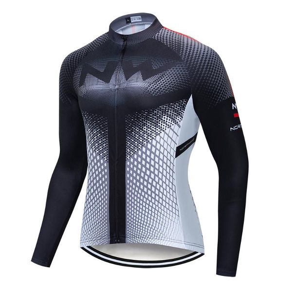 

quick dry cycling jersey long sleeve summer spring breathable 2020 nw men's shirt bicycle wear racing cycling clothings, Black;red