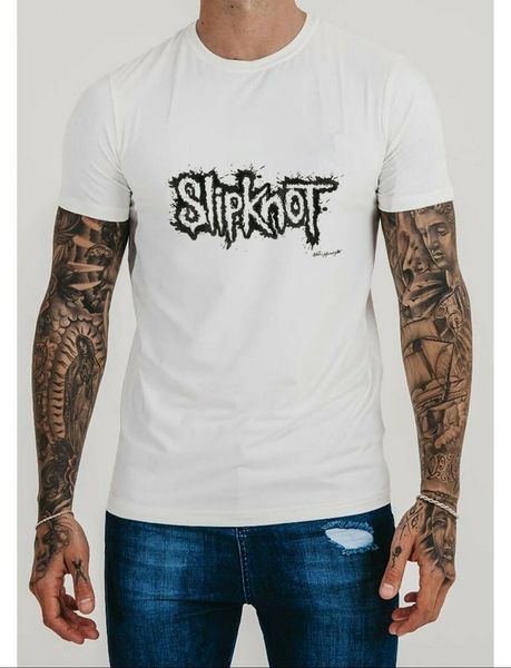 

slipknot logo t shirt size s m l xl 2xl 100% cotton short sleeve o-neck tee