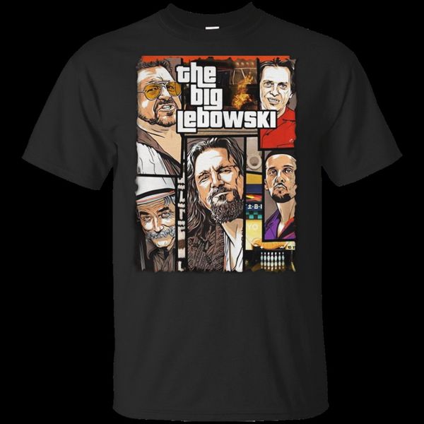 

the big lebowski vintage t-shirt classic funny film black-white short men-women m xl 2xl 5xl tee shirt