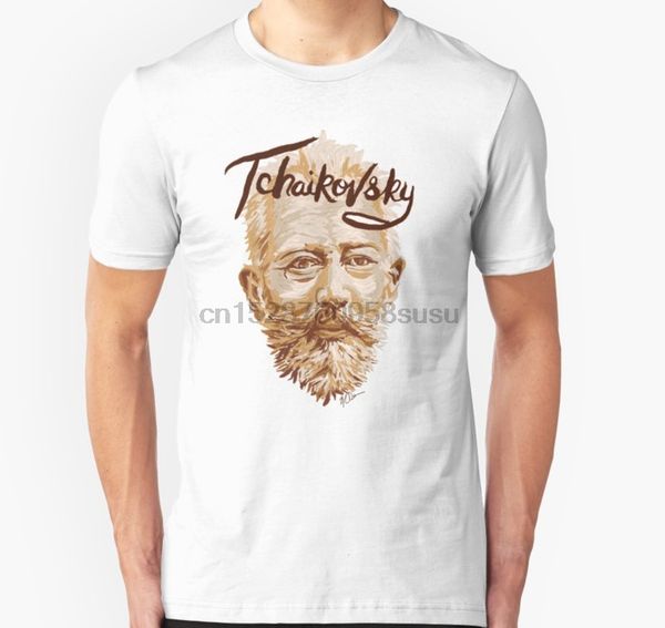 

men tshirt tchaikovsky classical music composer t shirt printed t-shirt tees top