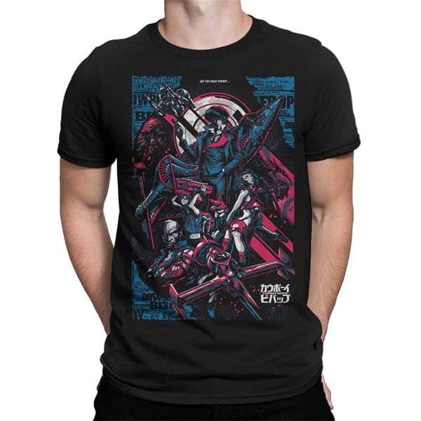 

ковбой бибоп art t-shirt, аниме tee, мужские женские все размеры популярные tee shirt