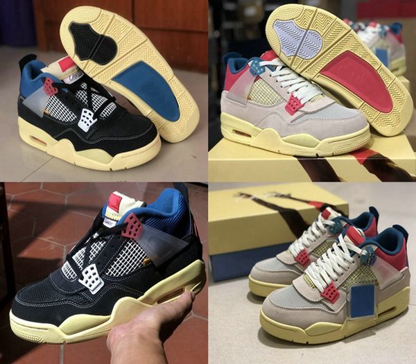 

2020 new release union la x 4s mens basketball shoes jumpman 4 man sports sneakers trainers des chaussures zapatos size 13