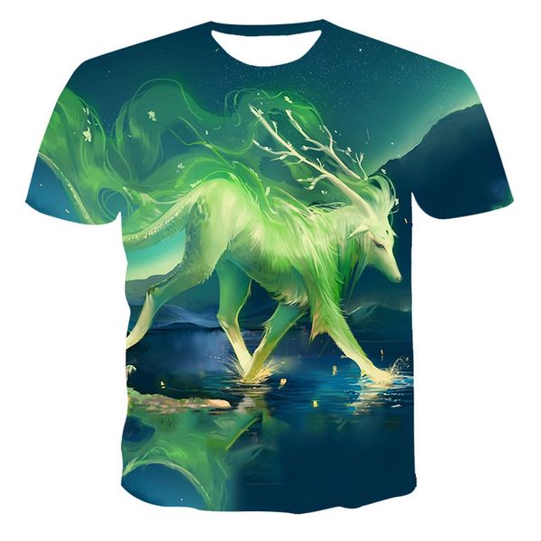 

summer new creativity print the anime 3d print shirts humor plus size aesthetic men clothing