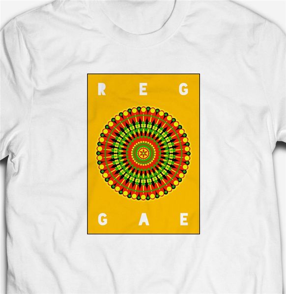 

reggae dub music mandala rasta jamaica jamaican 100% cotton t-shirt tee gyms fitness tee shirt