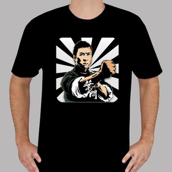 

ip man donnie yen action movie kung fu t-shirt men 2019 summer round neck men hipster cool o neck casual men tees