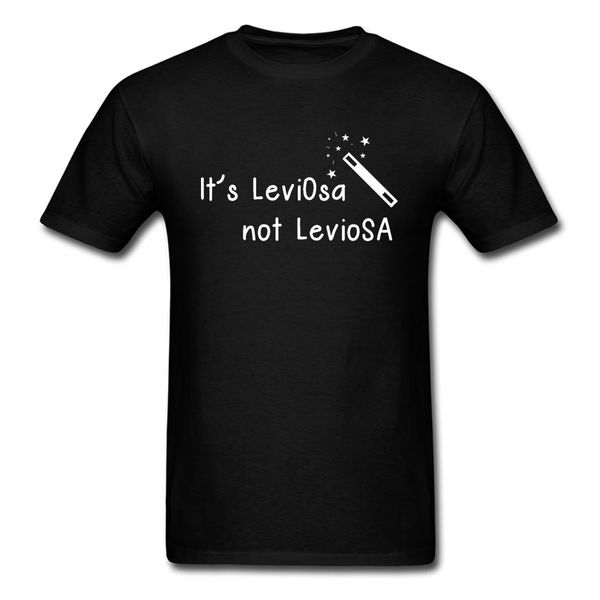 

its leviosa not leviosa magic incantation letter t-shirts summer/autumn short sleeve black tsirt for men 100 cotton tee