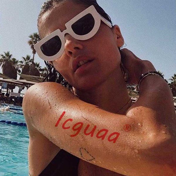 

sunglasses fashion oversized shield vintage women trendy plastic brand designer sun glasses flat black uv400, White;black