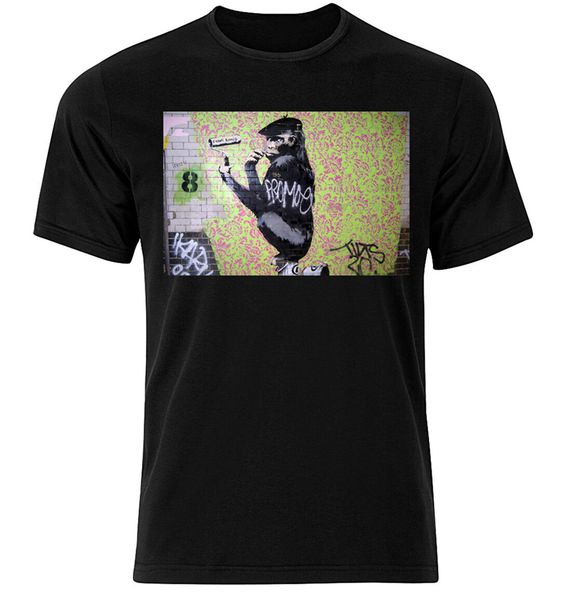 

бритье kong бэнкси - graphic cotton t shirt короткие длинные sl открытый wear tee shirt