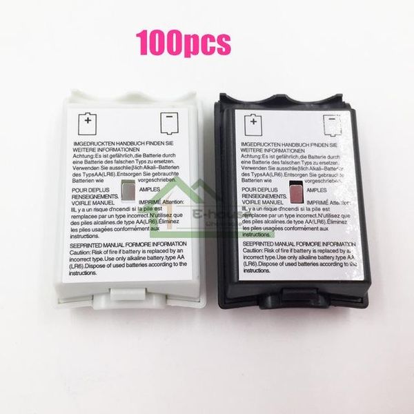 

eplacement parts & accessories [100pc/ lot] black&white optional plastic battery pack battery cover case replacement for xbox 360 repair