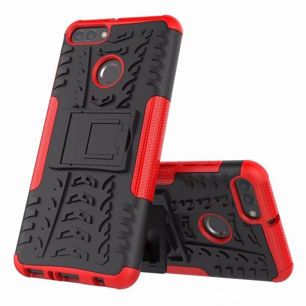 

for huawei honor 7a y9 2018 p smart y7 prime 2018 honor 10 hybrid kickstand impact rugged heavy duty tpu pc case cover 160pcs/lot