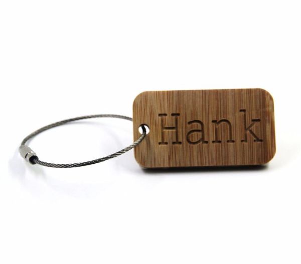 

goalfook handmade custom name keychain bamboo engrave name keychain for men personalized gift, Silver