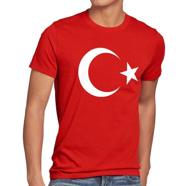 

2020 новое прибытие мужская мода türkei herren t-shirt турция turkiye flagge стамбул флаг mond stern rot эрдоган забавный тис