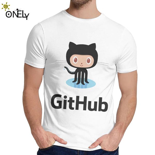 

стильный github the it crowd t рубашка человек отдыха чистый хлопок camiseta вокруг шеи