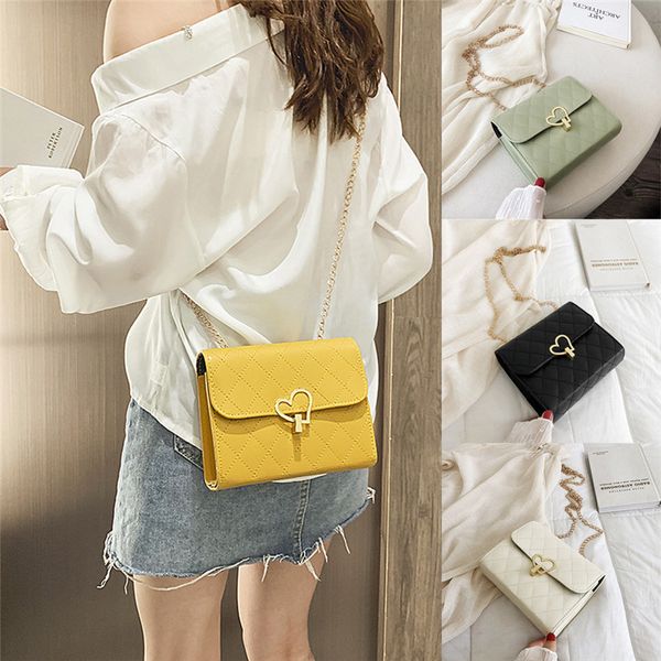 

new fashion ladies womens quilted messenger shoulder bag designer inspired handbag 4 colors