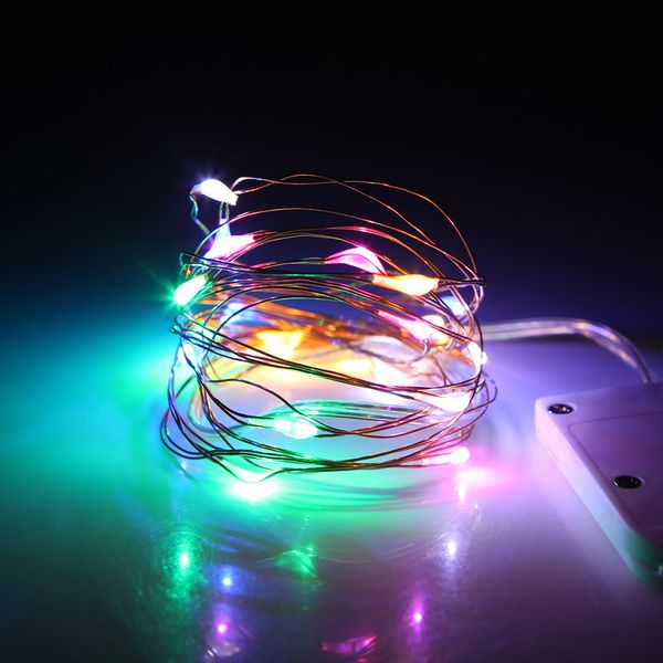 

1m 2m 3m micro copper wire led battery light string fairy light garland christmas led lights wedding party led decoration lights
