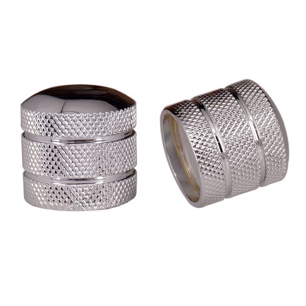 

durable 2 pieces guitar volume control tone knob for electric guitar/bass silver