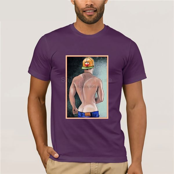 

gay bear peek a boo booty (print on back) t-shirt punk streetwear hip hop t-shirt
