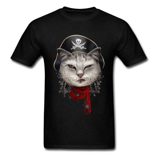 

captain cat t-shirt men oppai t shirt pirate straw hat tshirt luffy zoro tees devil fruit japan anime clothes funny design