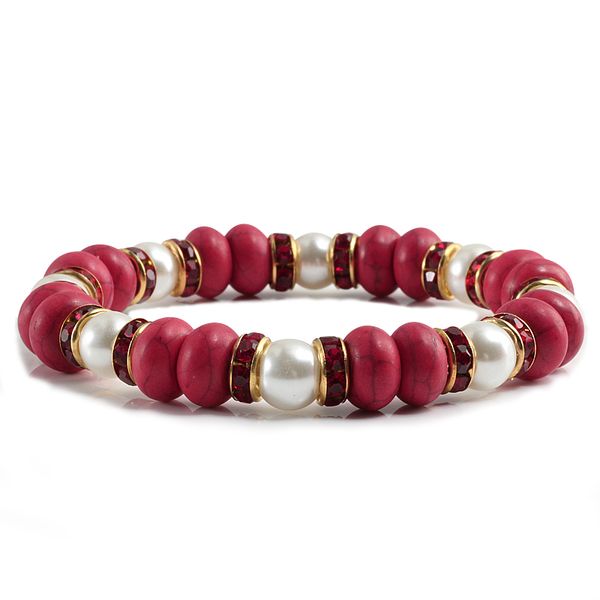 

charme pulseiras boho vintage beaded stretch bracelet beads strand bracelets & bangles women man jewelry accessories wholesale, Black