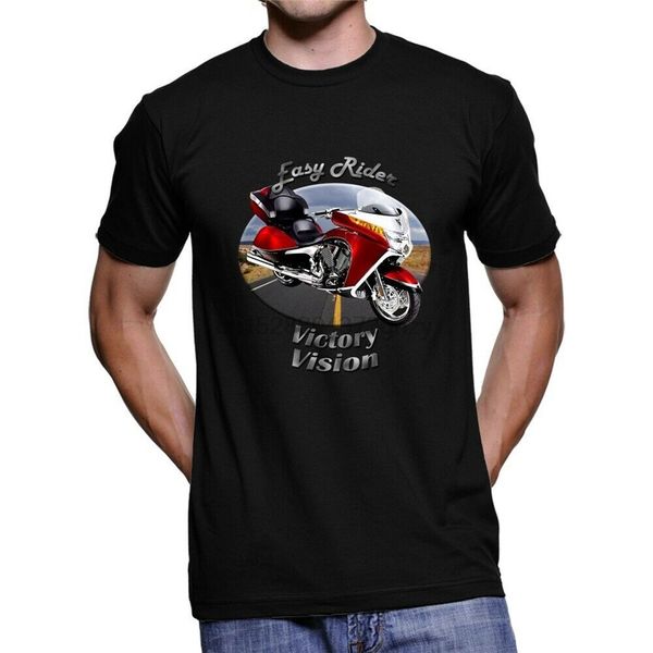 

victory vision easy rider men`s dark t-shirt street wear fashion tee shirt