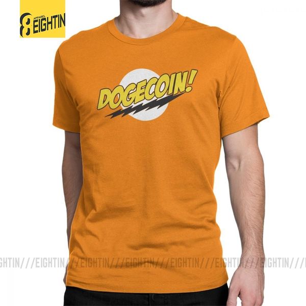 

теория большого взрыва dogecoin bazinga тенниска именинника подарка одежда смешные футболки круглый шеи чистого хлопка tee shirt