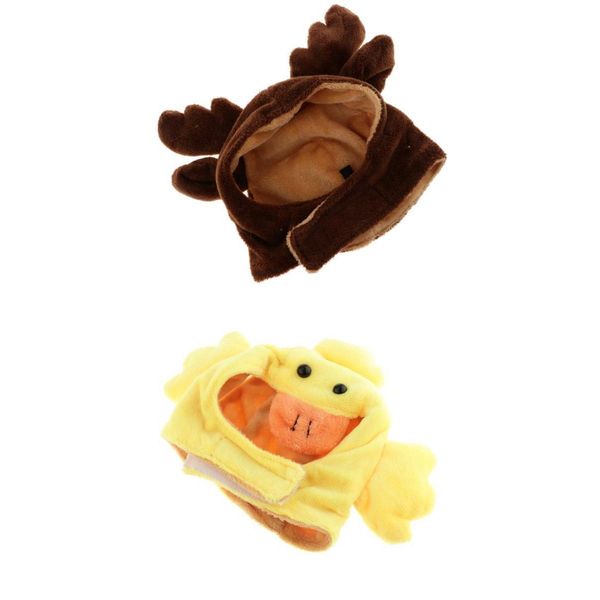 

2pc pet dog cat costume hat cap reindeer duck ballonfish shark cosplay