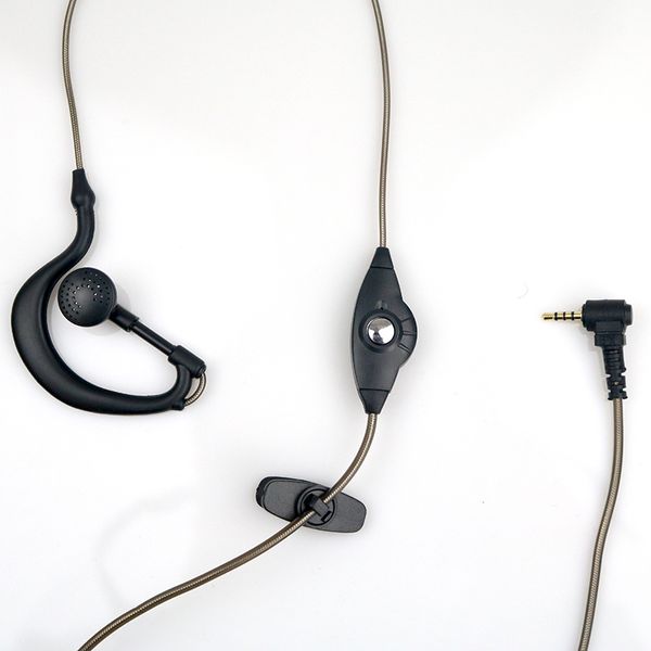 Y cabeça 2.5mm ptt microw peça fone de ouvido microfone dois vias fone de ouvido rádio mini walkie talkie fone de ouvido