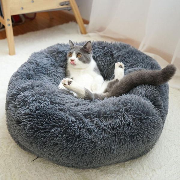 

cat beds & furniture soft bed washable long plush dog kennel house mats sofa cushion for chihuahua puppy basket warm pet supplies