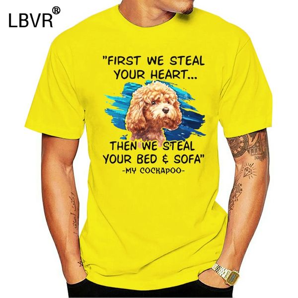 

men t shirt funny cockapoo lover gift first steal women t-shirt