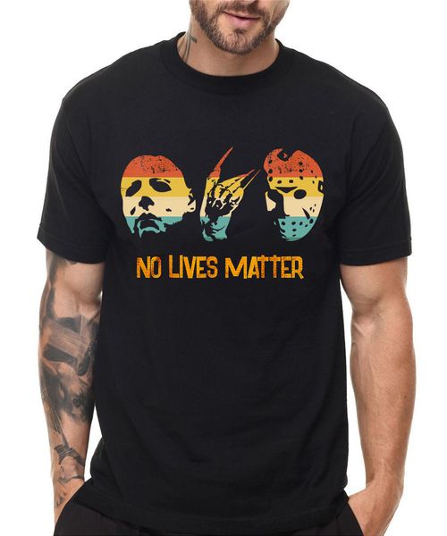 

нет lives matter майкл майерс-забавный halloween horror t-shirt men vintage tee сыпучие размер top ajax смешной tee shirt