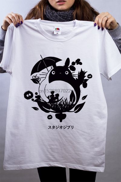 

тоторо studio ghibli art t-shirt аниме tee darinairina ручной печати на заказ tshirts 688 мужчин футболка