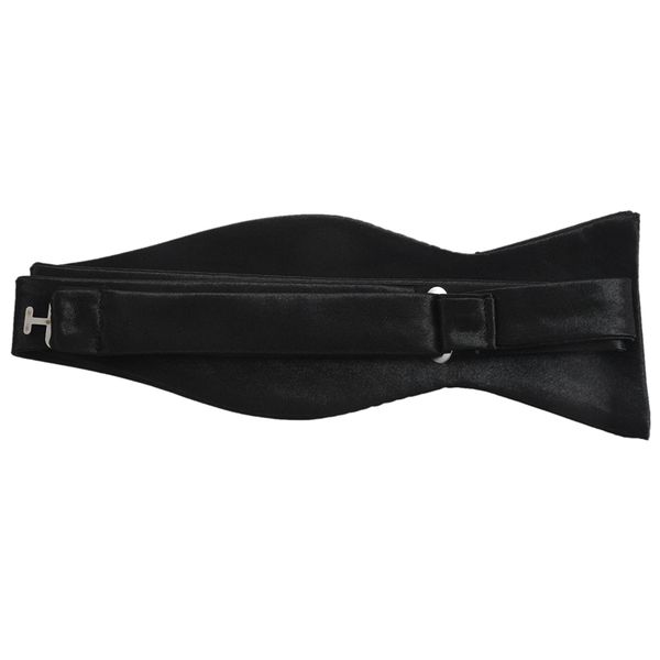 

tuxedo tie satin bow tie for men - black, Black;gray