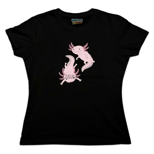 

cute axolotl mexican walking fish womens novelty t-shirt