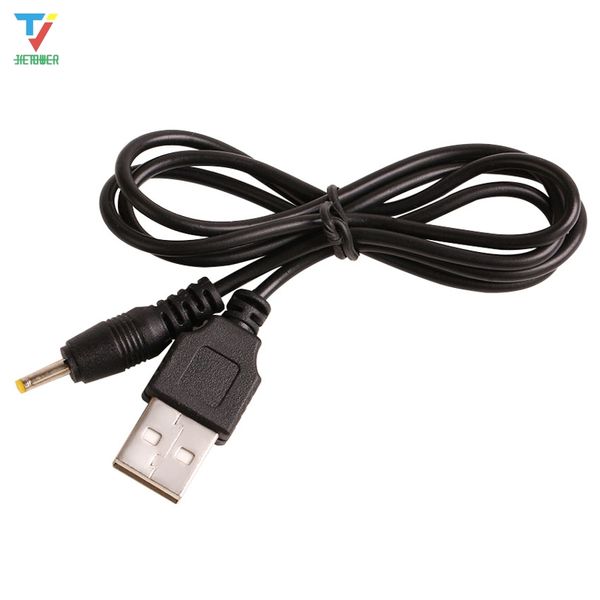 

100pcs/lot usb charge cable to dc 2.5 mm to usb plug/jack power cord black 70cm cable wholesale