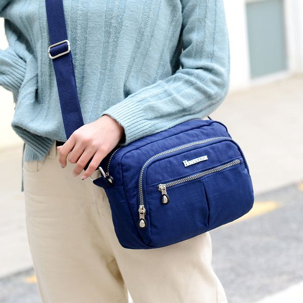 

fashion women bags waterproof nylon women shoulder bag crossbody bags for solid zipper tote messenger