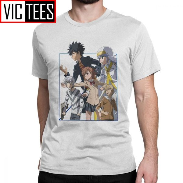 

a certain magical index toaru kagaku нет железнодорожное футболка мужчины хлопок юмор tshirt манга япония аниме unique