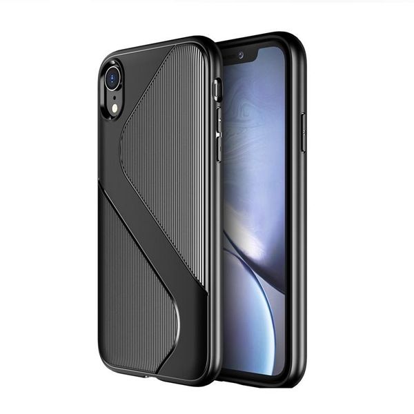 

soft silicone case for iphone xr soft tpu protective back cover slim non-slip protection shockproof phone case