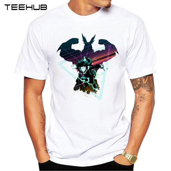 

2019 teehub новый мужской моды стать героем дизайн футболки с коротким рукавом o-образным вырезом прохладный tops hipster tee