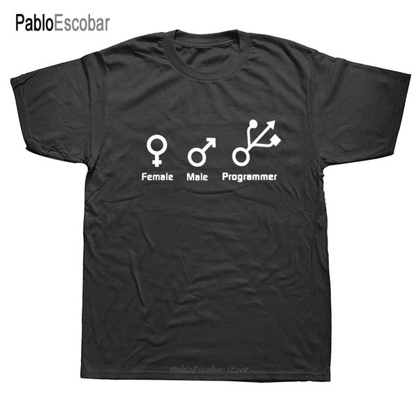 

new female male programmer t shirt mans short sleeve shubuzhi computer engineer t-shirt o-neck men funny gift