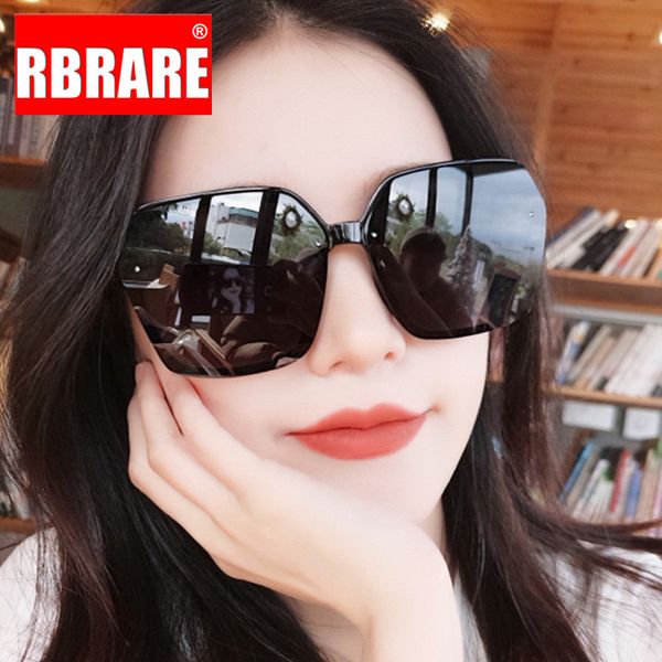 

sunglasses rbrare square oversized women mirror retro sun glasses for feminino, White;black