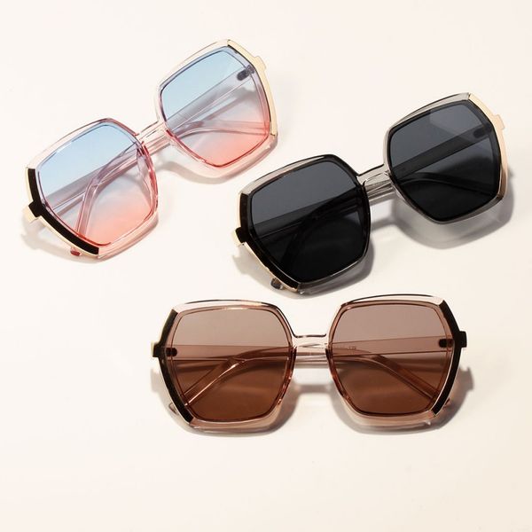 

women sunglasses female vintage luxury plastic brand designer sun glasses half-metal sunglasses eyewear 79, White;black