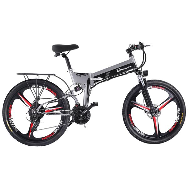 

shengmilo m90 electric bicycle lithium battery stealth 48v transportation folding cross-country long-distance men and women mountain bike, Silver;blue