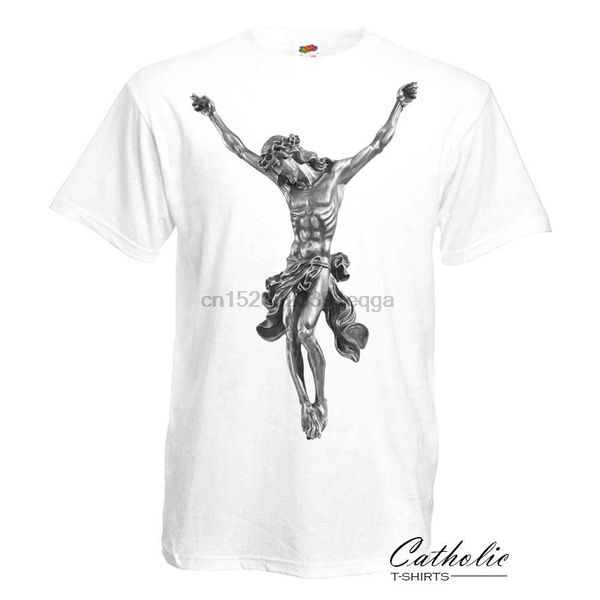 

jesus christ on the cross crucifixion of jesus catholic christian white t-shirt feyenoord lbgt lil peep
