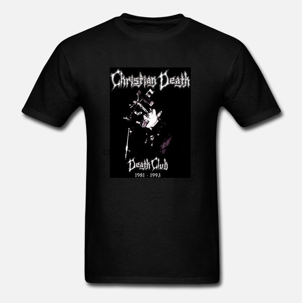 

christian death- t shirt goth industrial nine inch nails joy division summer style casual wear tee shirt